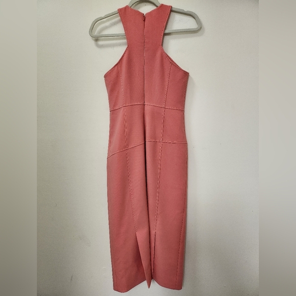 Cinq à Sept Preppy Melina Halter Cutaway Romantic Midi Dress 2 - Picture 14 of 16